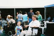 Sam Schmidt and a young fan
