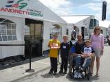 Outside the Andretti Green tent