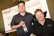 Raffle winner Wesley Babi with Sam Schmidt