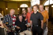 Group with Sam Schmidt, including Brad Kreutzer, Mike Skinner, Bobby Lowe Jr.